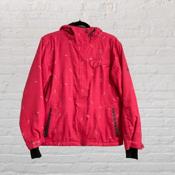 129. MCKINLEY AQUAMAX Snowboard Jacket - Red/Pink - Women’s Size Large - Picture 1 of 11